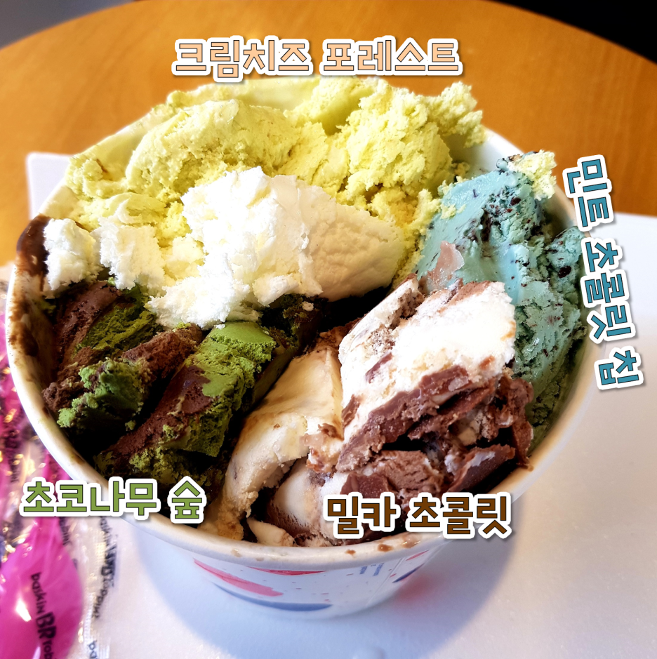  [맛집탐방] <배스킨라빈스> 이달의 맛 아이스 밀카 초콜릿 :: 민트 초콜릿 칩, 크림치즈 포레스트, 초코나무 숲