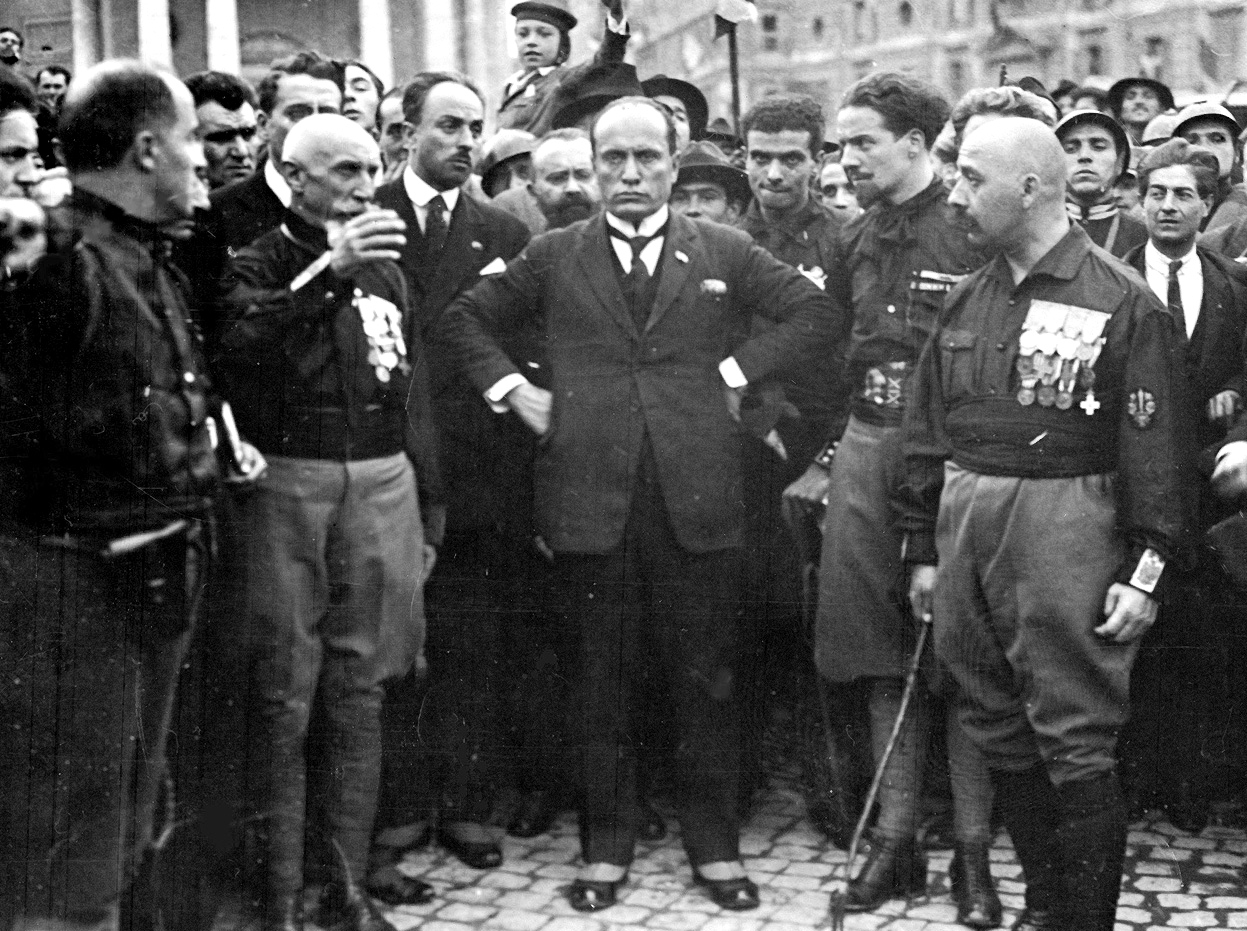 1922년 로마 행진의 무솔리니