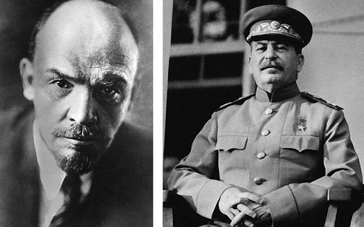 블라디미르 레닌과 이오시프 스탈린