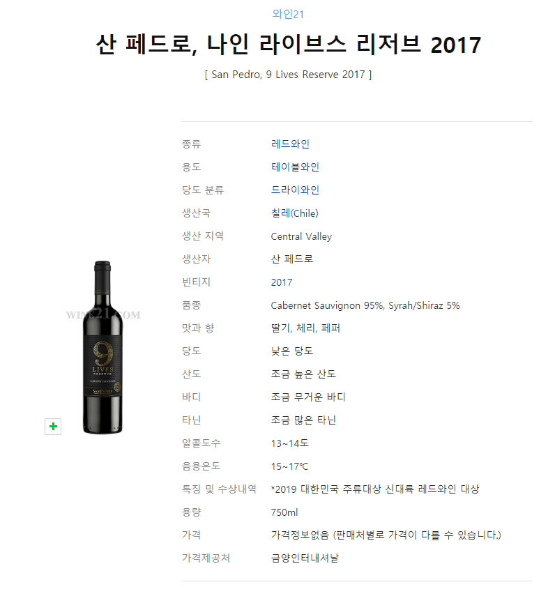  산 페드로, 나인 라이브스 리저브