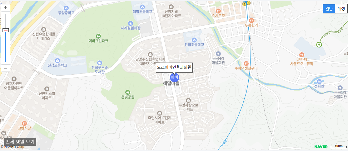 남양주시에서 일요일 진료를 볼 수 있는 이비인후과 병원 오즈이비인후과의원