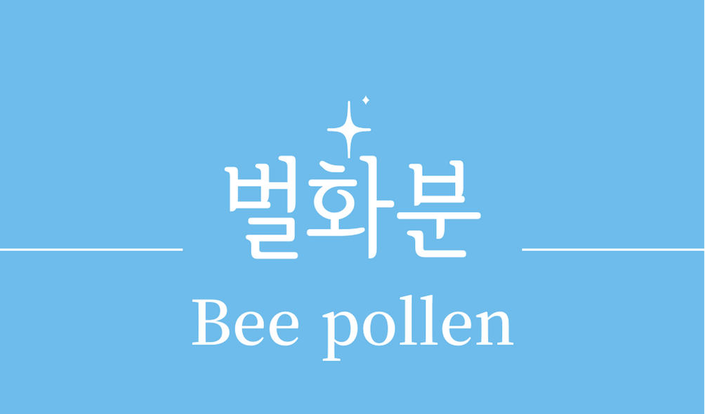 &#39;벌화분 꿀화분 비폴렌(Bee pollen)&#39;