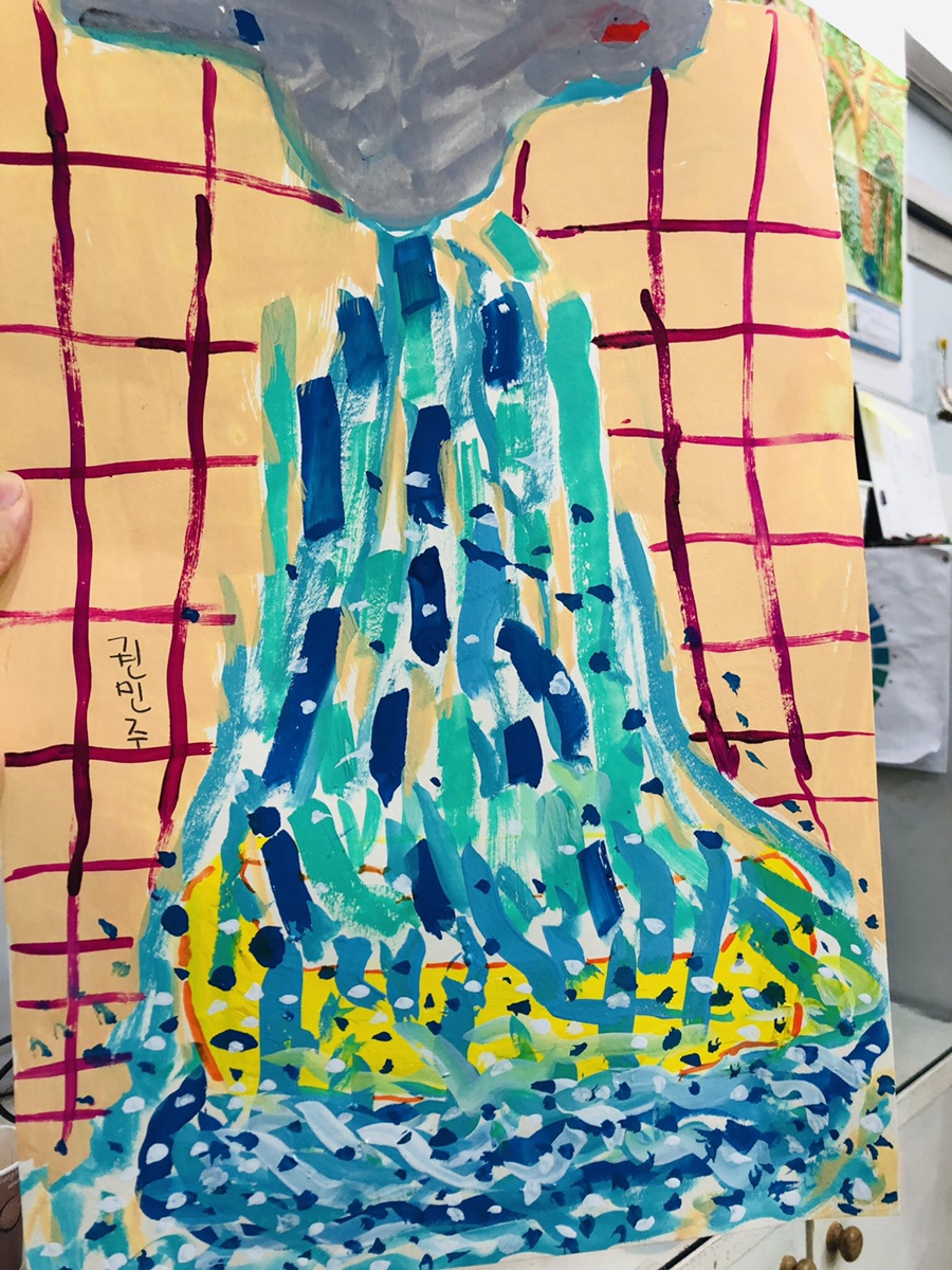 물그림 그리기 초등미술수업 11