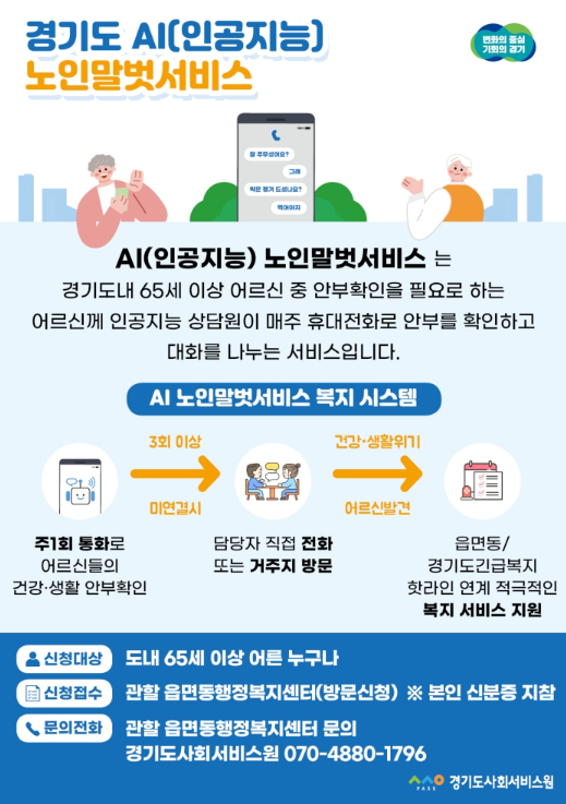 경기도 AI노인말벗서비스