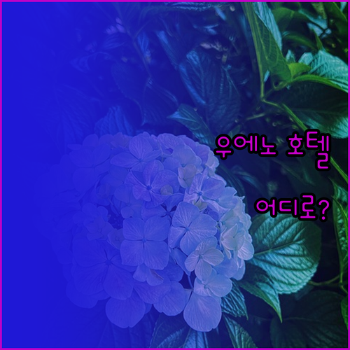 우에노 호텔 어디로 가야 할까 호텔 