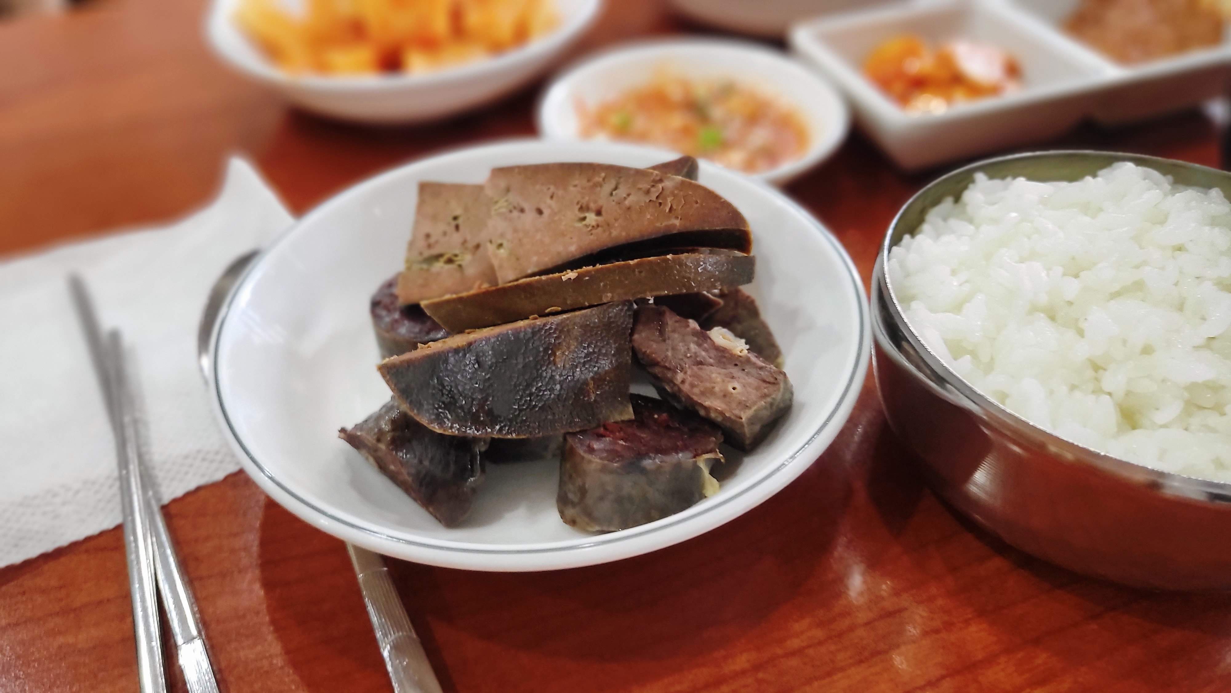 상도동 순대국 소문난 순대집 순대와 간