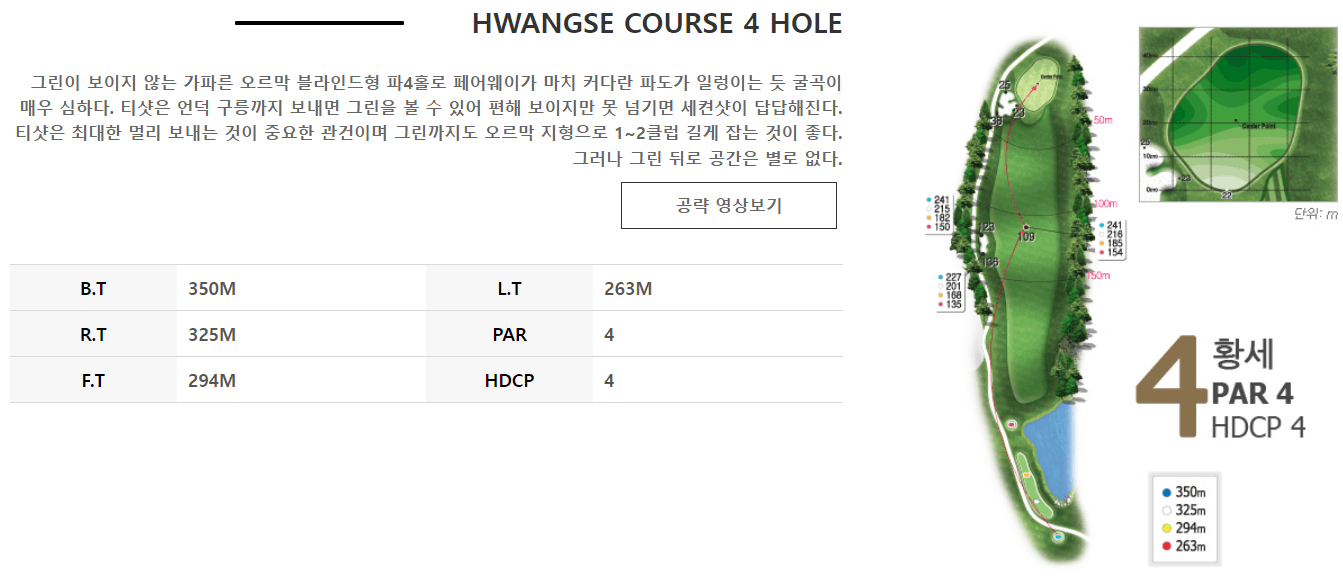 김해상록 골프클럽 황세코스 4