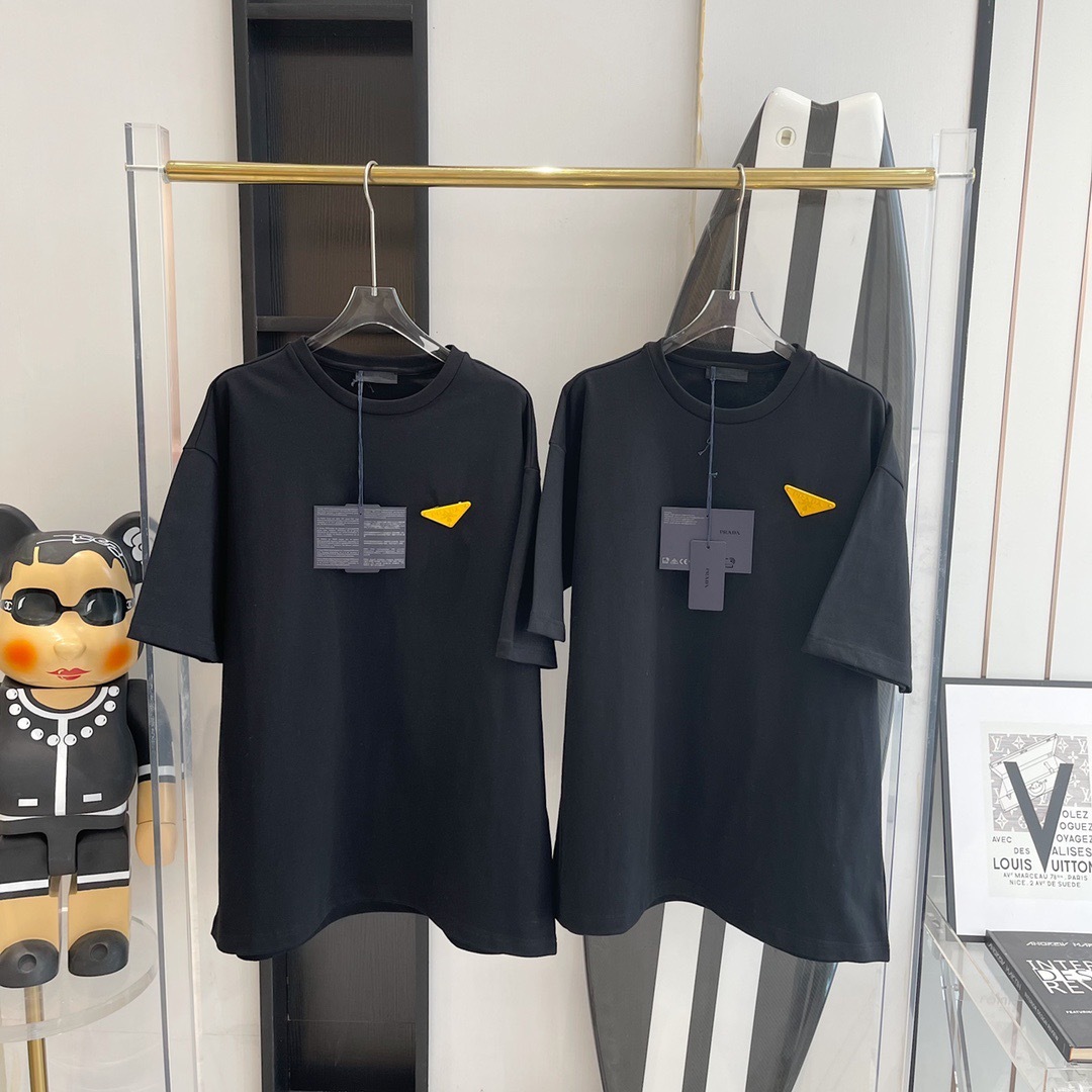  [PRADA] 프라다 로고 반팔 티셔츠