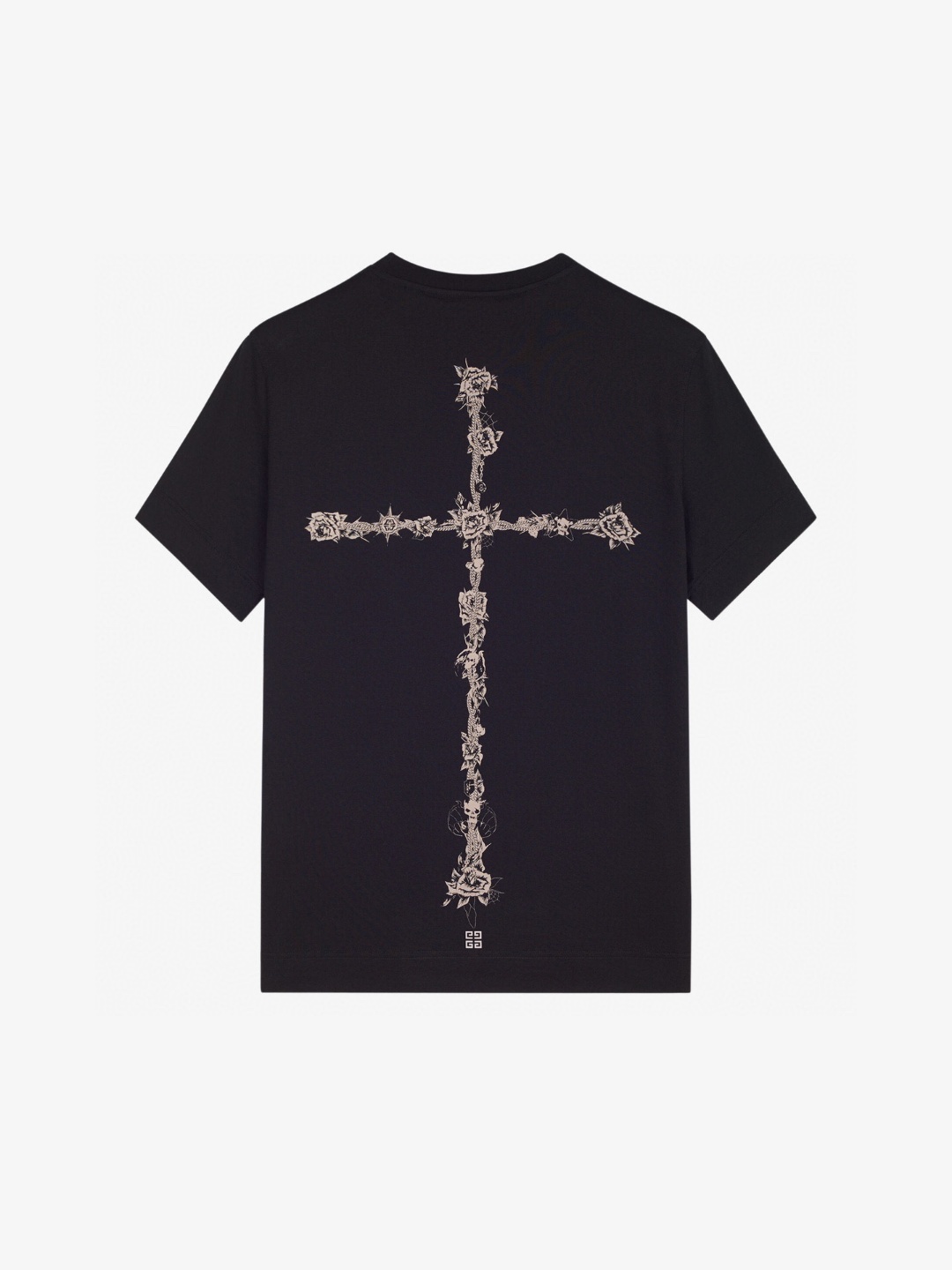  [GIVENCHY] 지방시 크로스 프린트 반팔 티셔츠 BM713H3Y6B-001