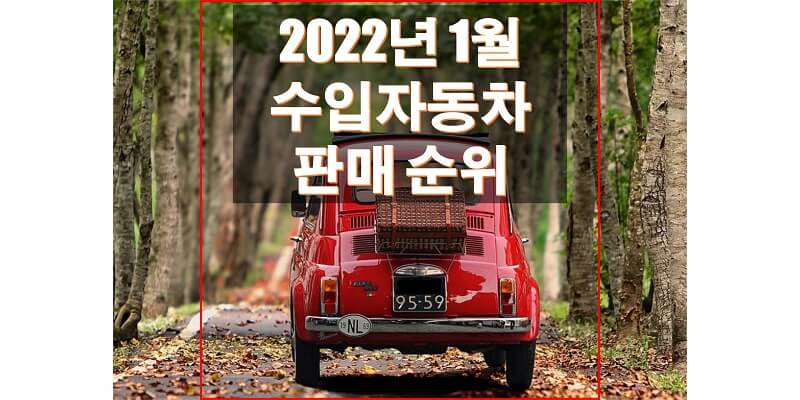  2022년 1월 수입/외제 자동차 브랜드/차량/연료별 판매 순위와 비중은?