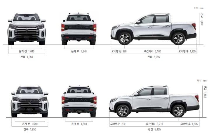 자동차렉스턴치수