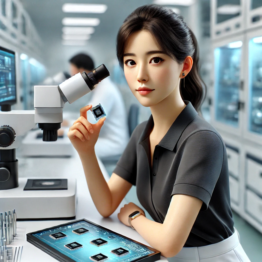 최신 반도체 칩셋을 개발 중
