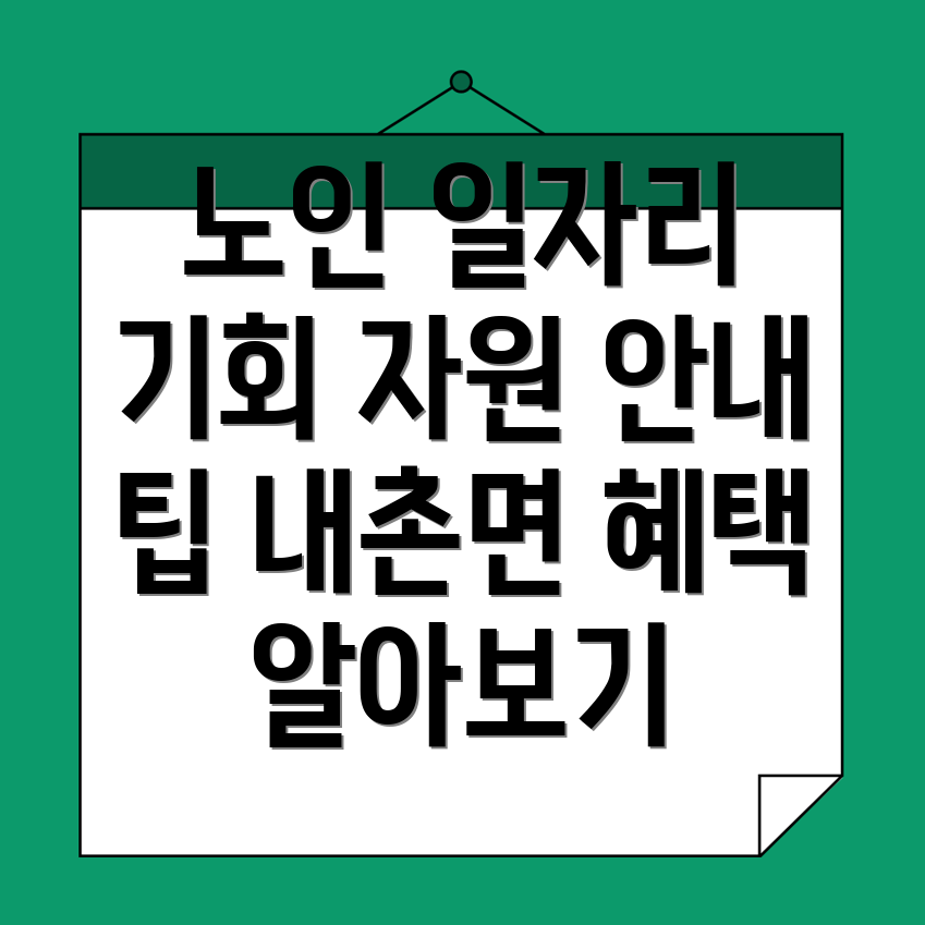 노인 일자리