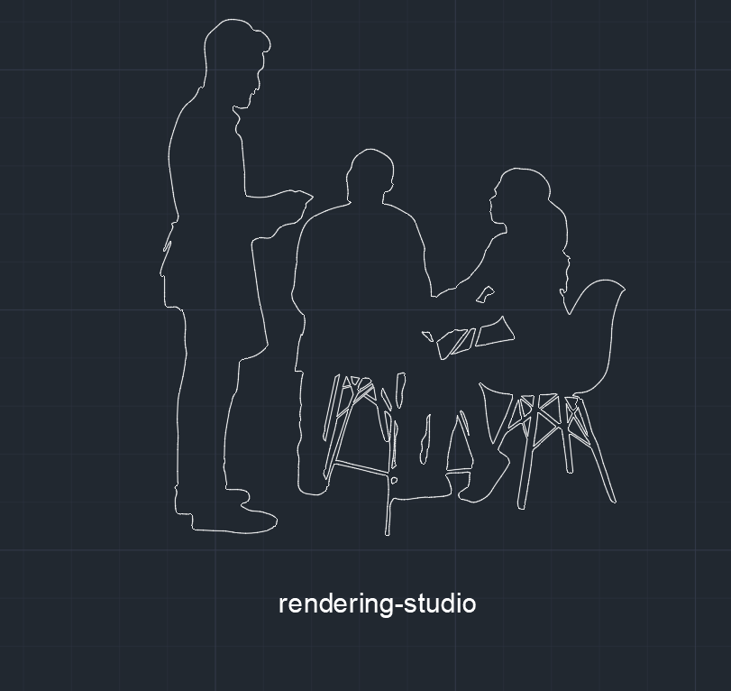  캐드 소스 무료 사람 블럭 모음 다운로드: FREE AUTOCAD PEOPLE STANDING BLOCK 캐드 블록 식당, CAD Block