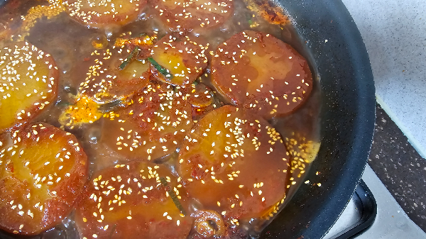 맛있는 밑반찬, 무조림 완성