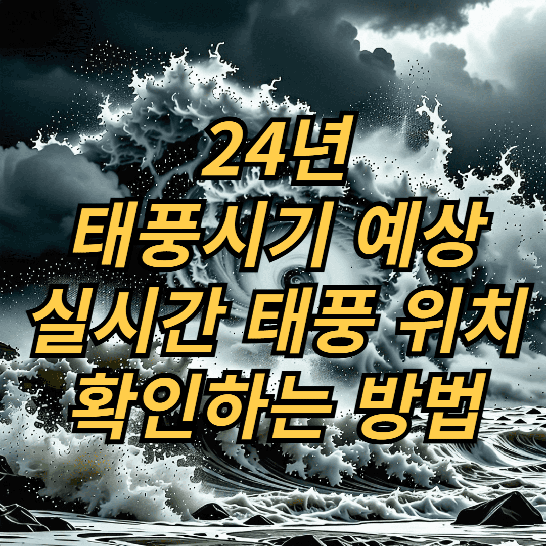 24년 태풍 시기 예상 및 실시간 태풍 위치 확인하는 방법