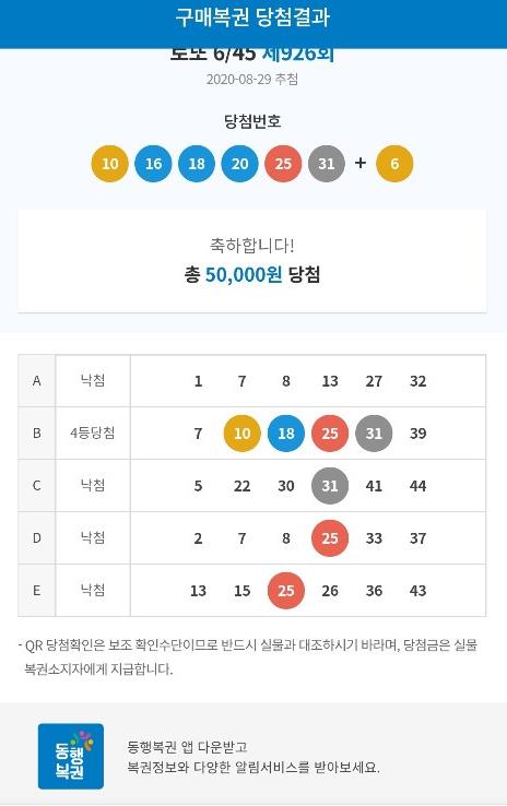  로또당첨 4등 어디서 수령해야하는 것인가?