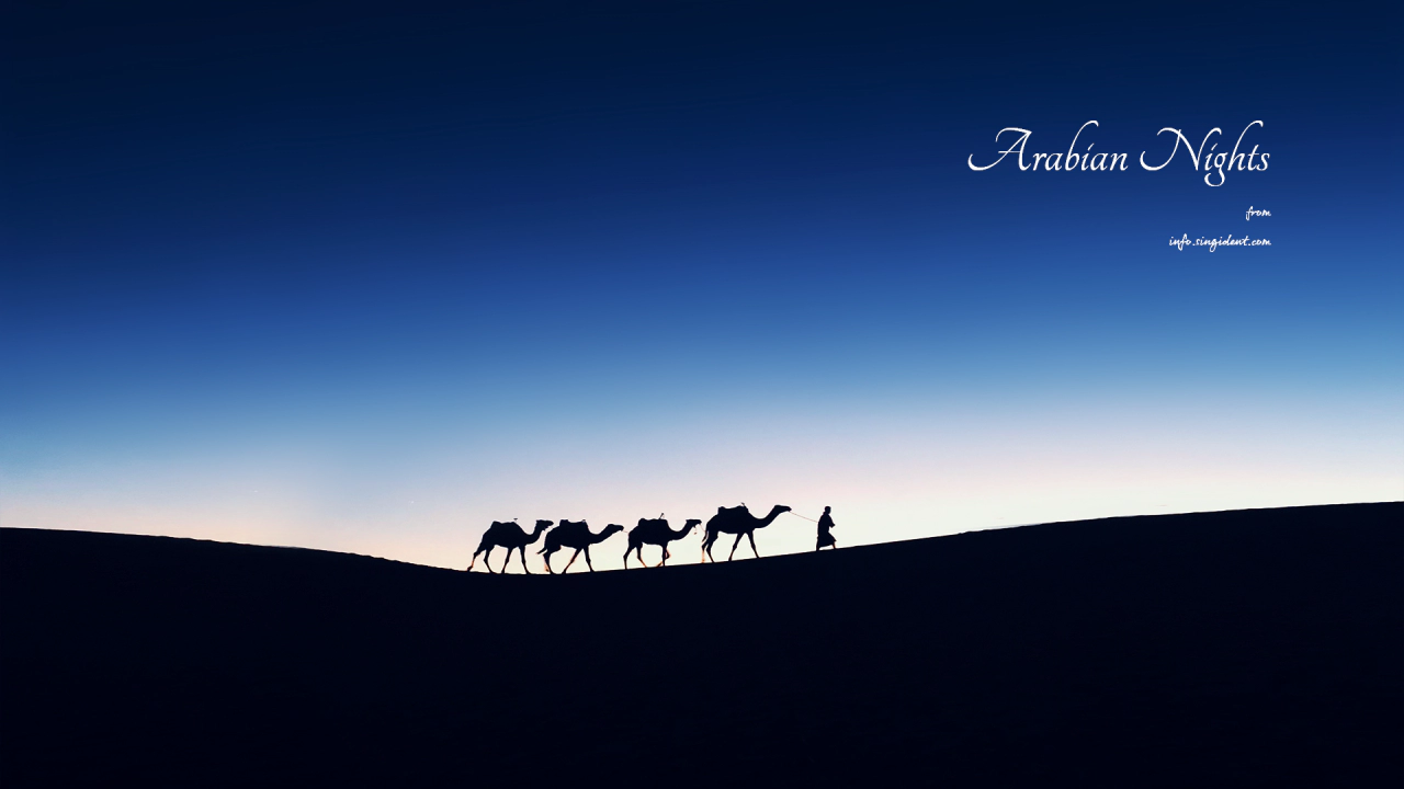 14 사막의 밤 C - Arabian Nights 풍경배경화면