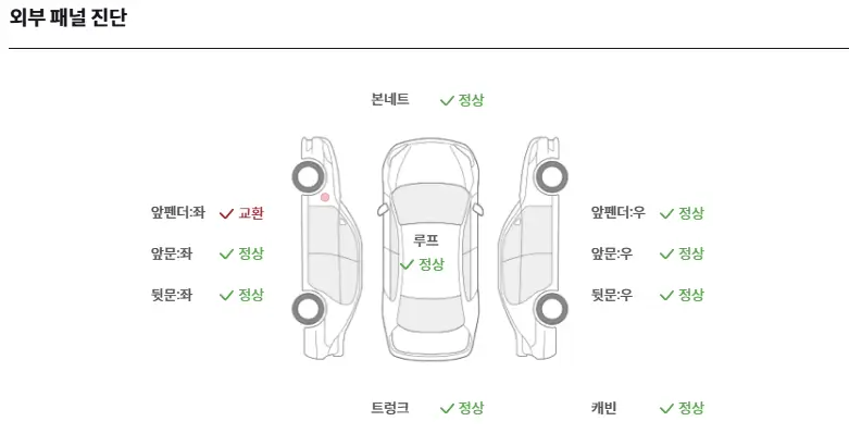 케이카 외부 패널 진단