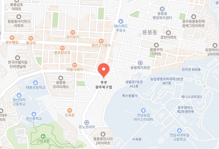 쿠쿠 광주북구점 위치 이미지