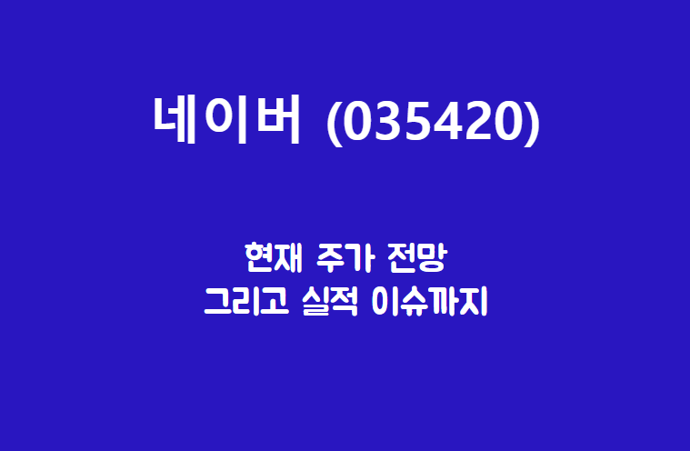  네이버 (035420) 주가, 실적, 전망, 기업분석