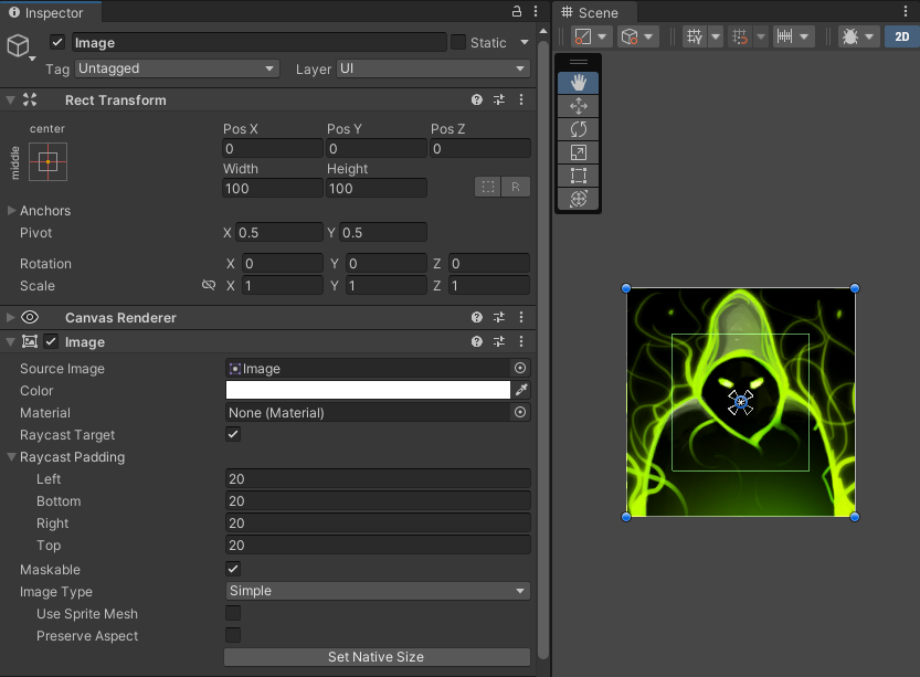 Raycast Padding