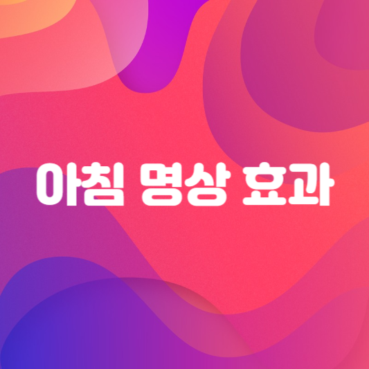 명상의 효과 마음 안정 집중력 방법 종류