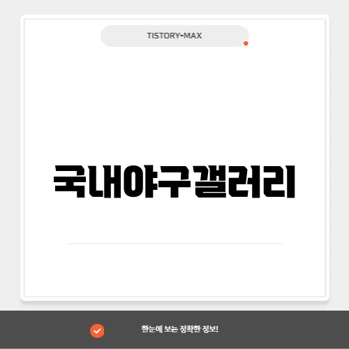 국내야구갤러리