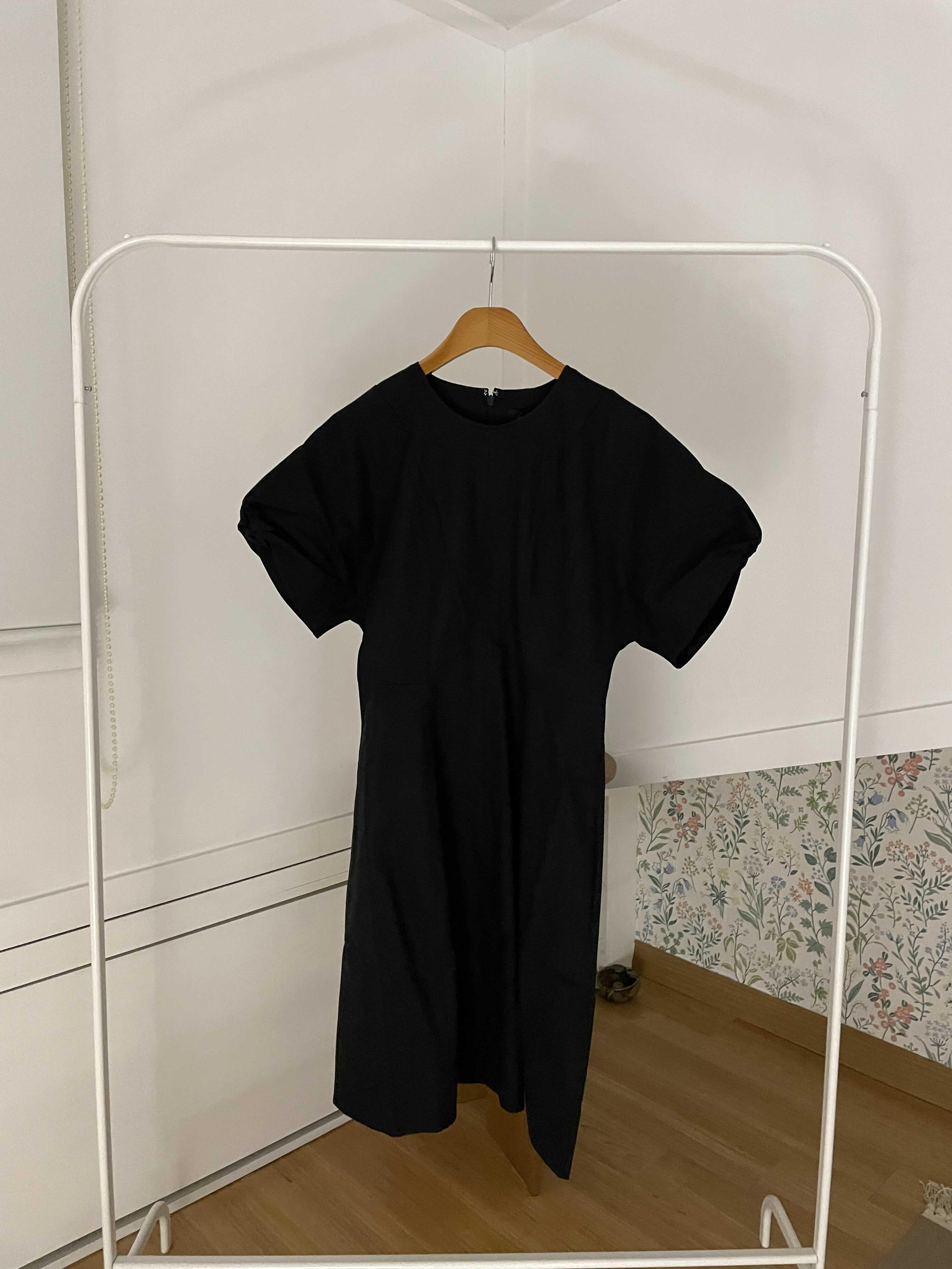  Cos 코스 코튼 퍼프 원피스 COTTON PUFF SLEEVE SEERSUCKER DRESS 사이즈