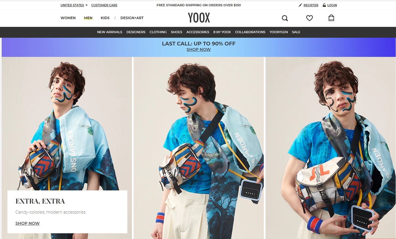  육스 YOOX 미국 공홈 라스트콜 직구 세일 최대 90프로 로저비비에 페라가모 발렌티노 스타우드 필립플레인 지방시 프라다 구찌