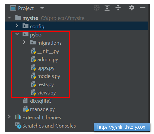  [Python] django 앱(App) 만들기 urls.py 와 views.py