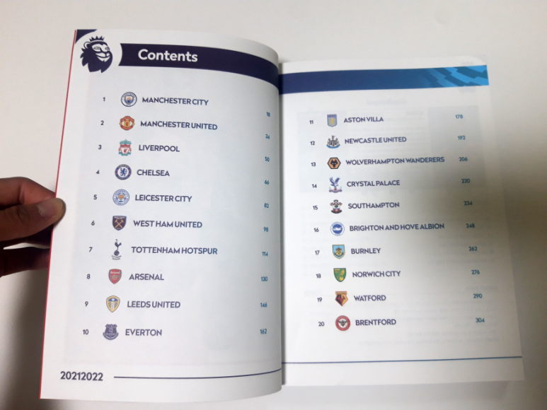 분석도서)해외축구팬 필수 소장용 책 20212022 프리미어리그 가이드북 (PL20팀 전격 6