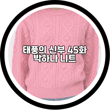  태풍의 신부 박하나 니트 45회 - 라메레이 알파카 폼폼 니트 핑크 / 은서연 패션