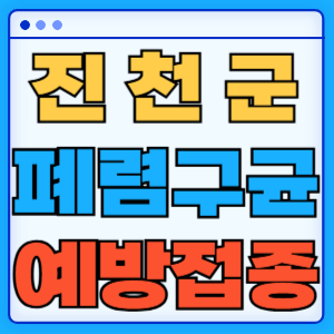 충청북도 진천군 폐렴구균 백신 무료 예방접종 비용지원 가격 신청방법 대상자 간격 13가 15가 20가 23가