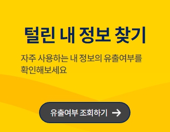 털린 내 정보 찾기 서비스