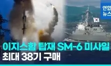  북한 대응 위한 한국 SM-6 요격 미사일 구매, 미국 잠정 승인