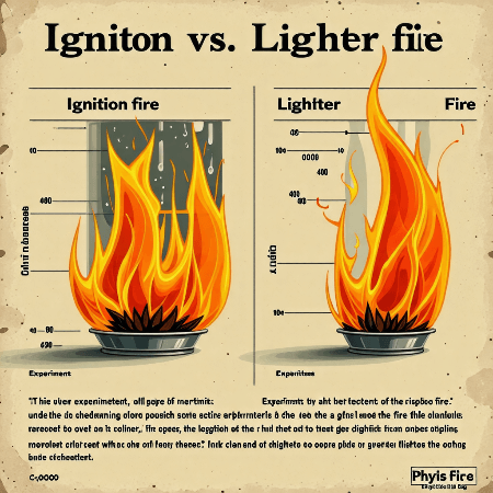 장작불과 라이터 불의 차이점