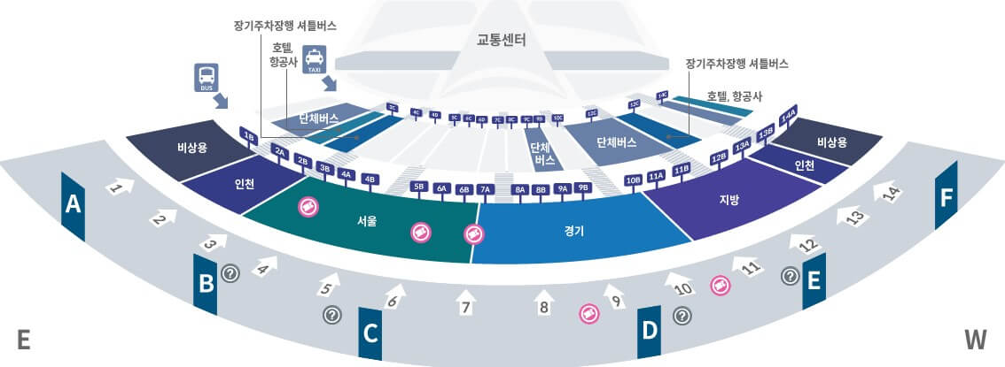 인천공항-제1여객터미널-6777-1번-승차장-이미지