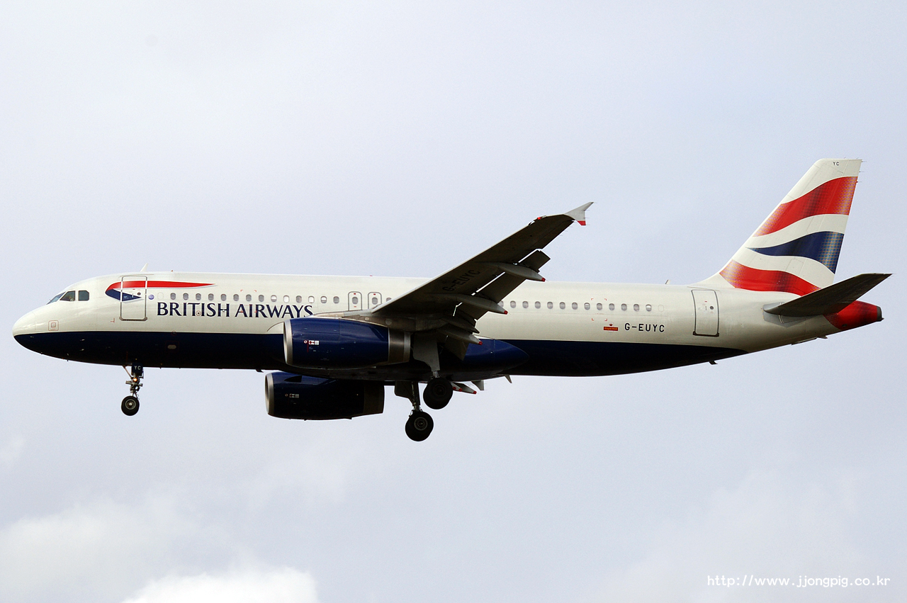 영국 항공 British Airways BA BAW G-EUYC Airbus A320-200 A320 런던 - 히드로 London - Heathrow 런던 England London LHR EGLL