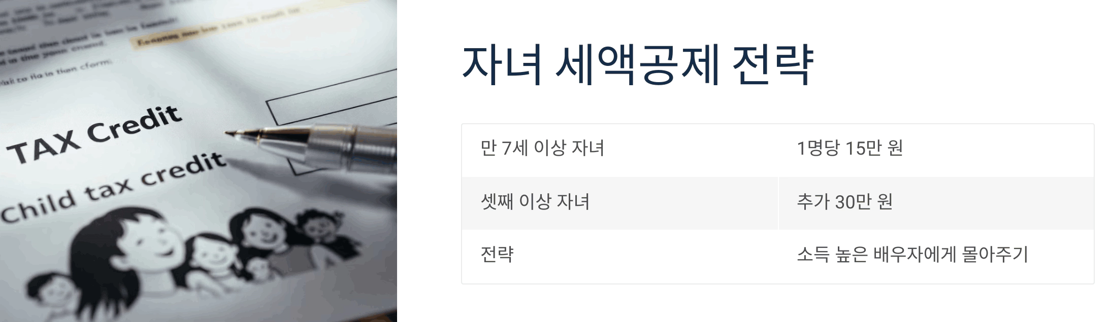 자녀 세액공제 전략