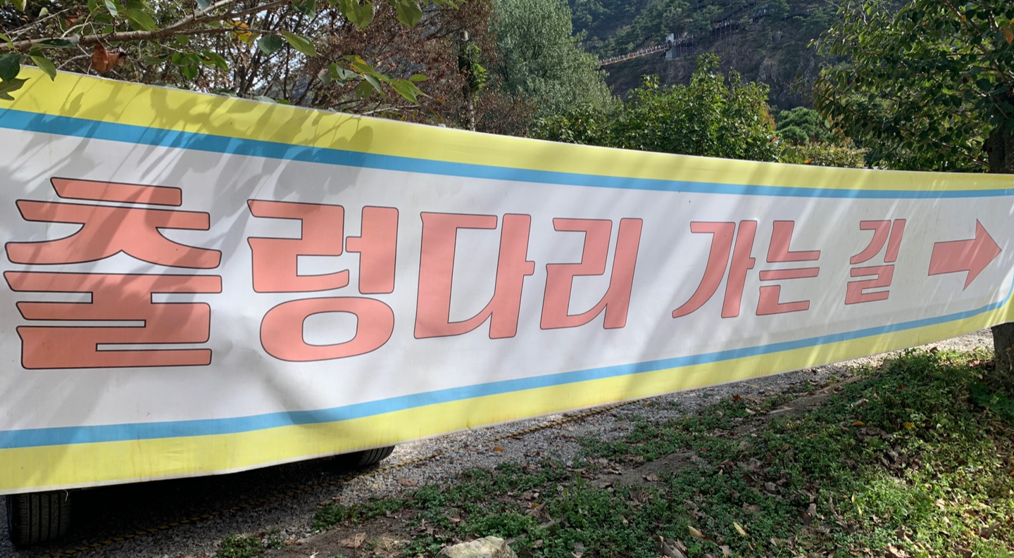 출렁다리 가는 길