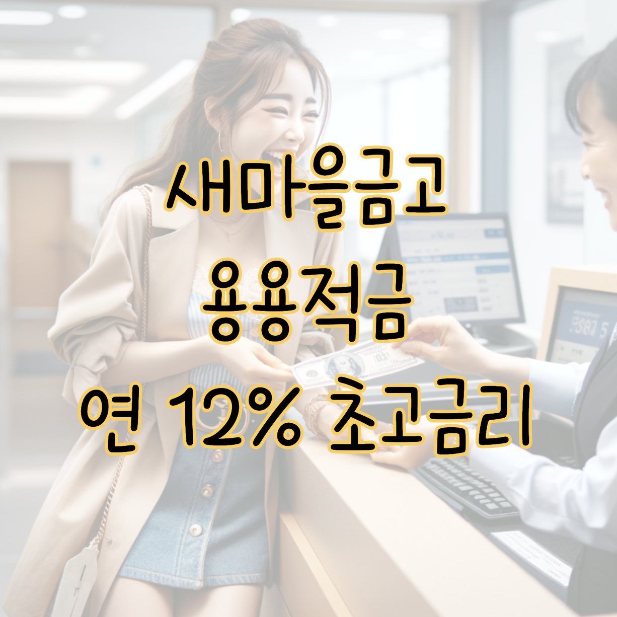 새마을금고 용용적금 저출산 대책으로 출시한 연 12% 고금리 특판 추천 표지