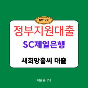 SC제일은행 새희망홀씨2