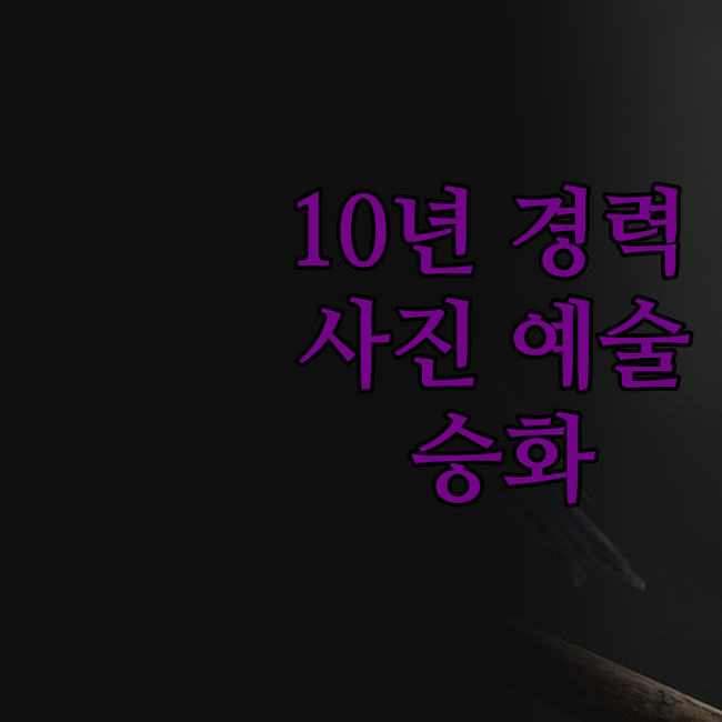 ✨ 10년 경력 포토샵 전문가가 당신
