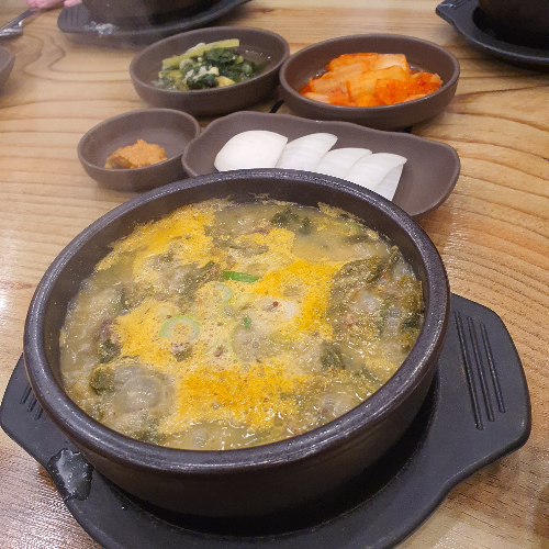 시레기순대국