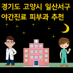 고양시 일산서구 야간진료 피부과 병원 추천