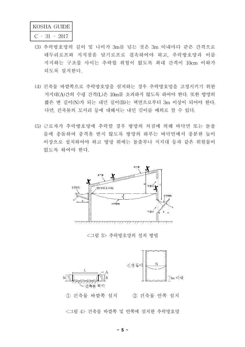 추락방호망-설치-안전보건작업지침