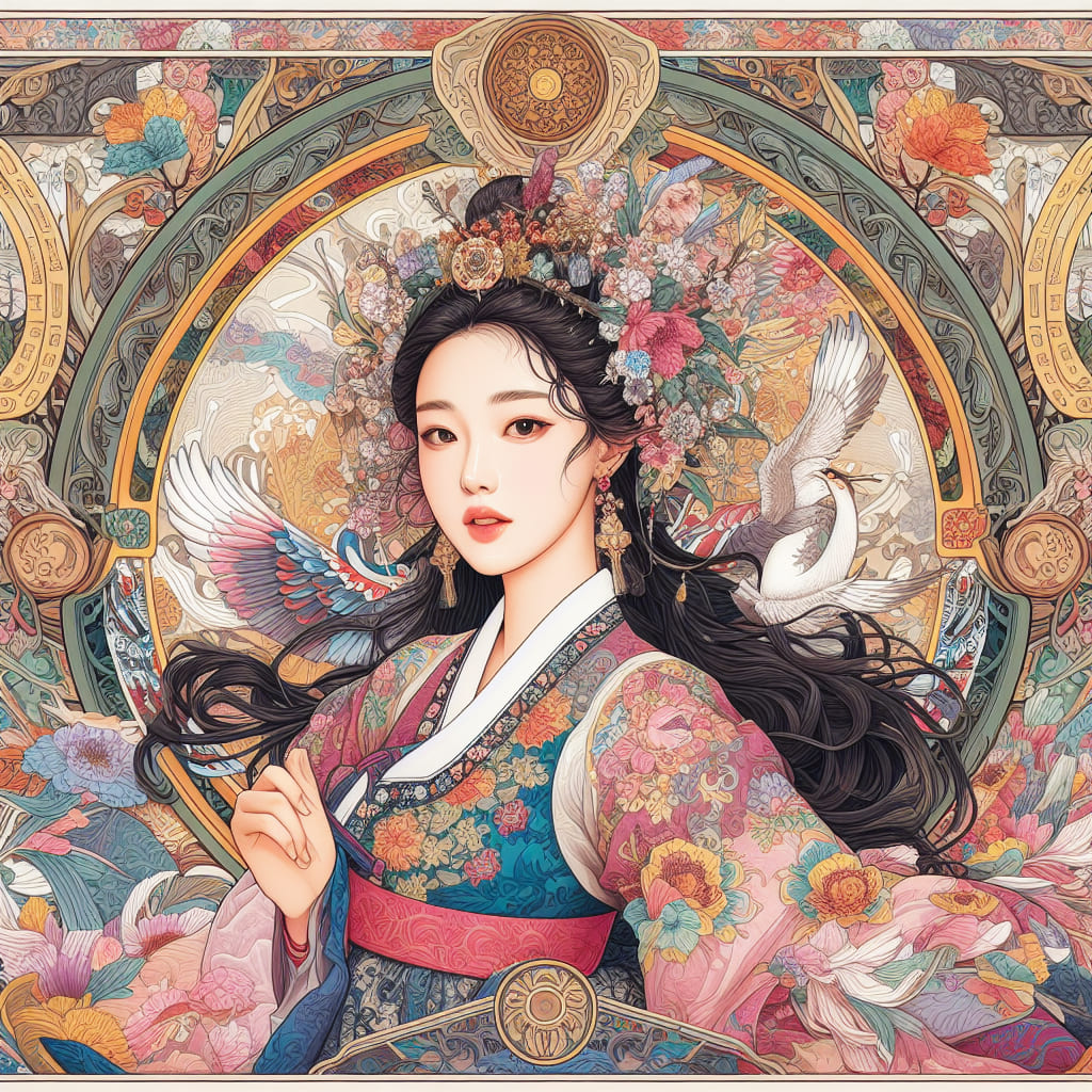 Korean traditional dress HANBOK 01