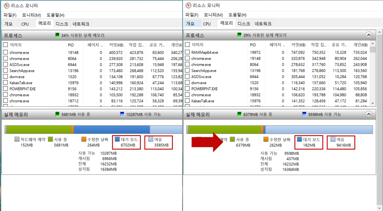 메모리 정리 진짜 확실한 방법7