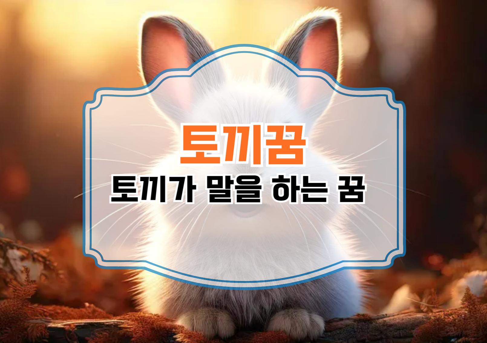토끼가 말을 하는 꿈